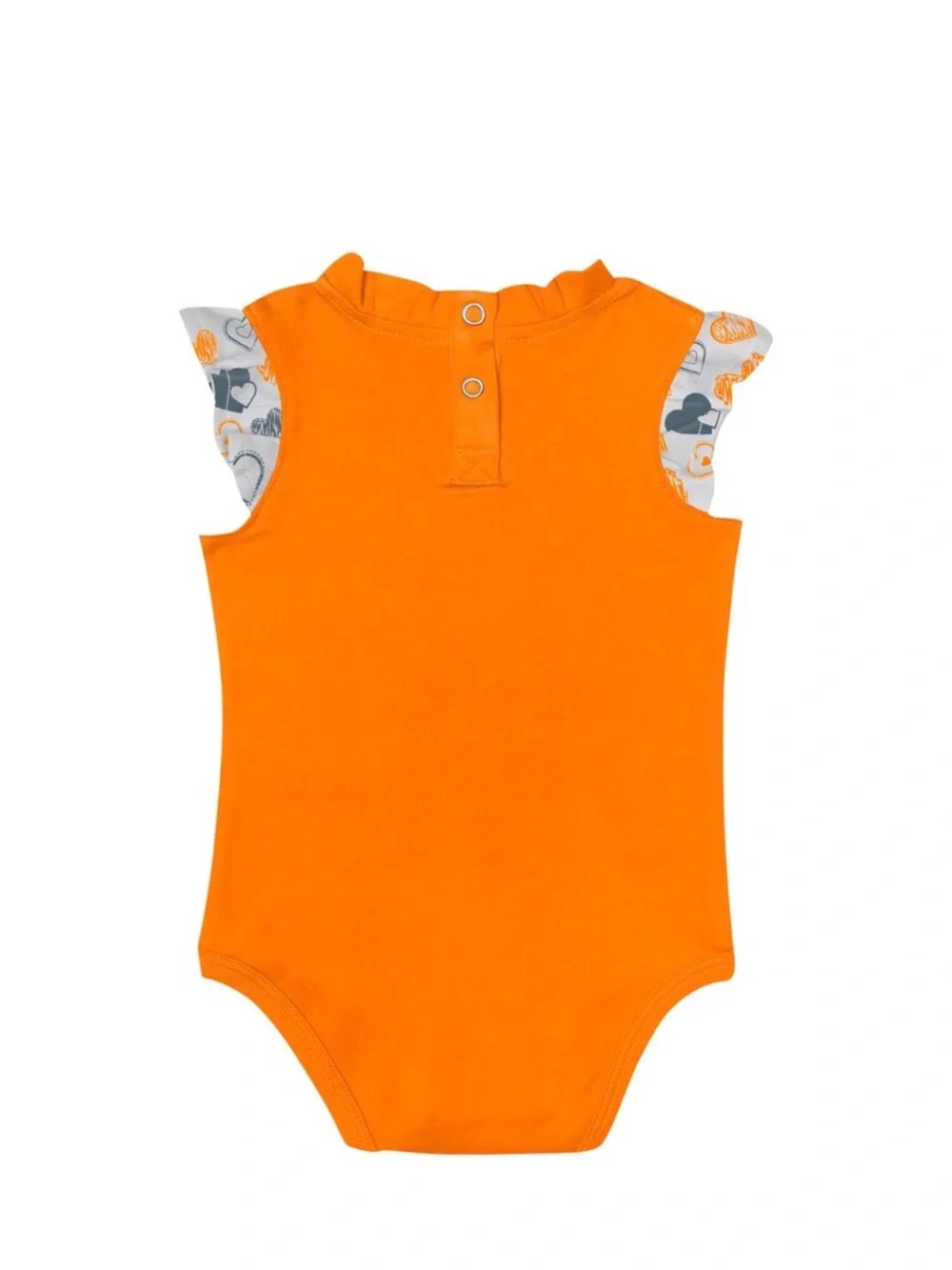 NWT Tennessee Baby Girls' Orange & White One-Piece Bodysuit Set - Cutest Fan